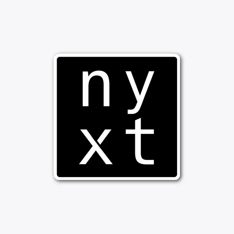 Nyxt die cut sticker